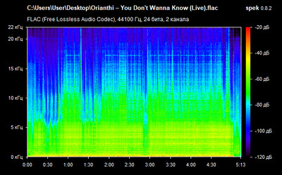 Orianthi – You Don't Wanna Know (Live) - spectrogram
