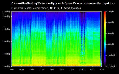 Вячеслав Бутусов & Орден Славы - К ангелам - spectrogram