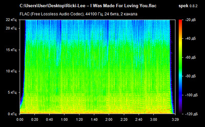 Ricki-Lee – I Was Made For Loving You - spectrogram