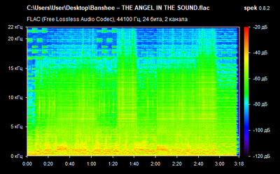 Banshee – THE ANGEL IN THE SOUND - spectrogram