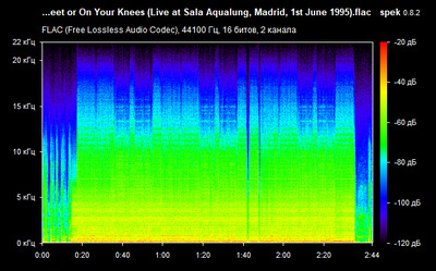 Motörhead – On Your Feet or On Your Knees Live Madrid - spectrogram