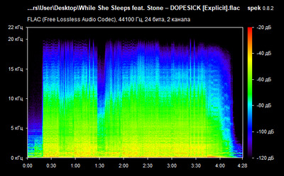 While She Sleeps feat. Stone – DOPESICK - spectrogram