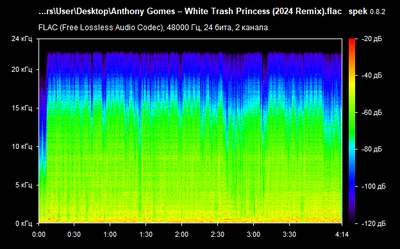 Anthony Gomes – White Trash Princess - spectrogram