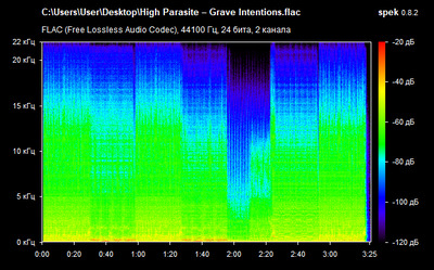 High Parasite – Grave Intentions - spectrogram