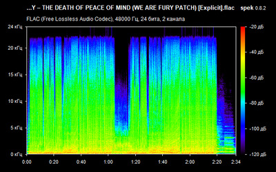 Bad Omens & WE ARE FURY – THE DEATH OF PEACE OF MIND - spectrogram