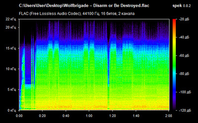 Wolfbrigade – Disarm or Be Destroyed - spectrogram