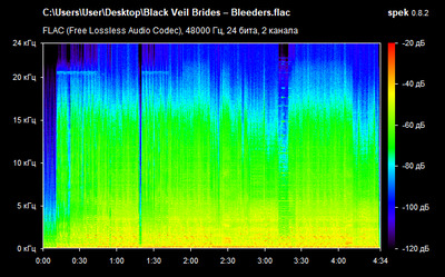 Black Veil Brides – Bleeders - spectrogram